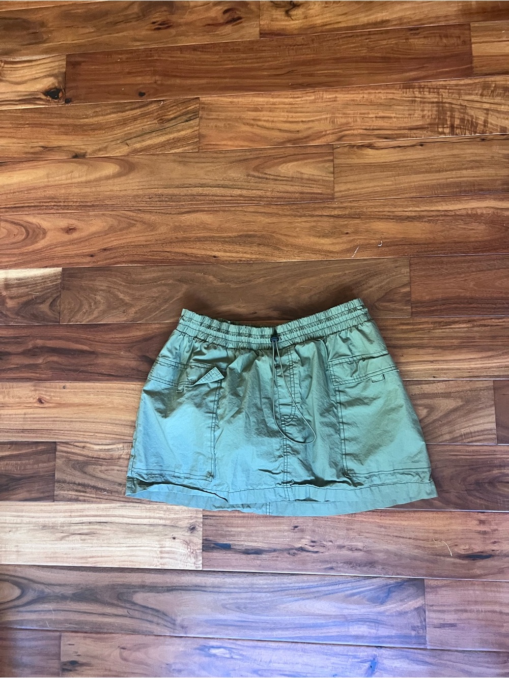 wild fable Olive Green Drawstring Utility Skirt